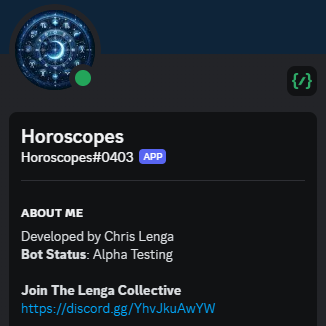 Horoscope Discord Bot - 1