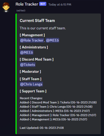 Role Tracker - 6